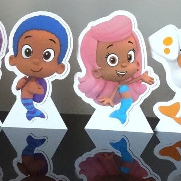 Bubble Guppies Stand Up Characters Centerpiece Birthday Party Set of 11 Ready to Ship!