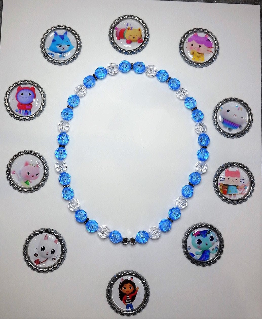 Gabby's Dollhouse Beaded Kids Necklace YOU CHOOSE CHARM Etsy