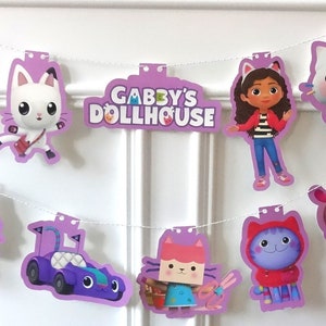 Gabby's Dollhouse Party Banner Birthday Heavy Cardstock Ready to Ship image 10