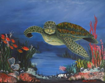 Sea Turtle in Paradise