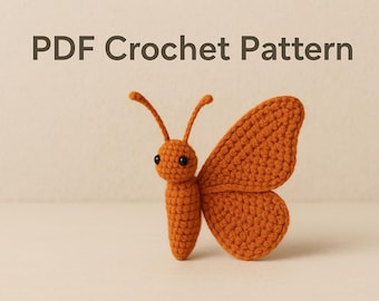 Realistic Butterfly Amigurumi Crochet Pattern – Professional PDF Tutorial, Handmade Plush, Easy-to-Follow Instructions