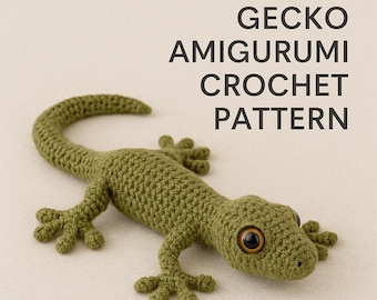 Realistic Gecko Crochet Pattern – PDF Amigurumi Tutorial