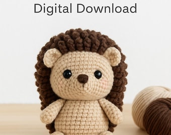 Amigurumi Igel Häkelanleitung PDF | Niedliche Plüschtier Anleitung | Digitaler Download