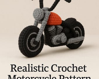 アミグルミレース バイク＆ライダー かぎ針編みパターン PDF | バイク