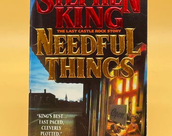 Needful Things by Stephen King (1992). Vintage Horror Paperback.