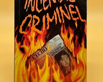Frissons #39 : Incendie criminel by Carol Ellis (1994). Vintage Horror Paperback in French