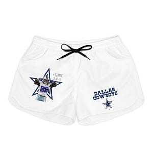 Dallas Cowboys Women's Casual Shorts, AOP Sportswear, NFL Fan Gear, Summer Lounge Shorts, Game Day Apparel