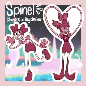 PRE-ORDER SALE! Steven Universe Spinel inspired stickers and keychains!