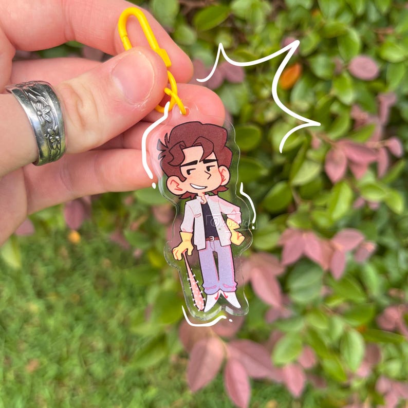 Steve Harrington Stranger Things INSPIRED Keychain! - Etsy