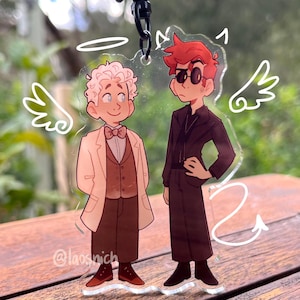 GOOD OMENS inspired Ineffable husbands keychain!