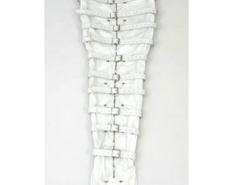 Leather Restraint Sleep sack – Full Body Bondage Bag with Belts - Made For Longer Sessions - Mature