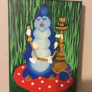 5x7 The Caterpillar, Alice in Wonderland
