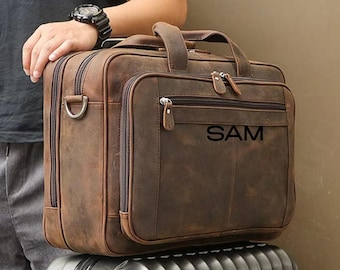 Leather Briefcase,Brown Leather Briefcase, office bag Leather Briefcase, Laptop Bag, Leather bag, Gift for Him, Shoulder Bag, Mens Briefcase