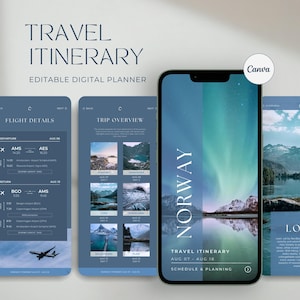 Reiseplan Vorlage | Norwegen Reiseplaner | Digitaler Reiseführer