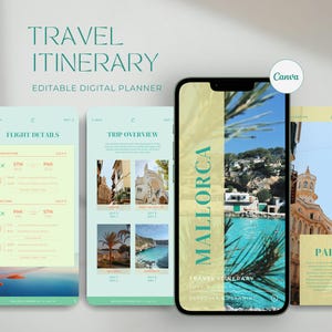 Reiseplan Vorlage | Mallorca Reiseplaner | Digitaler Reiseführer