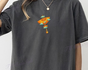 Flying Glider Staff Shirt, Comfort Colors Airbender Inspired Tee, Fantasy Fandom Gift