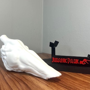 Jurassic-Inspired Raptor Resonating Chamber | Dinosaur Prop Replica | Optional Display Stand | 3D Printed Collectible