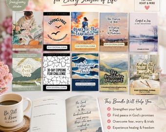 Spiritual Growth Devotional Kit bundle: 10 Focus Subject Christian Bible Study (PDF Download)