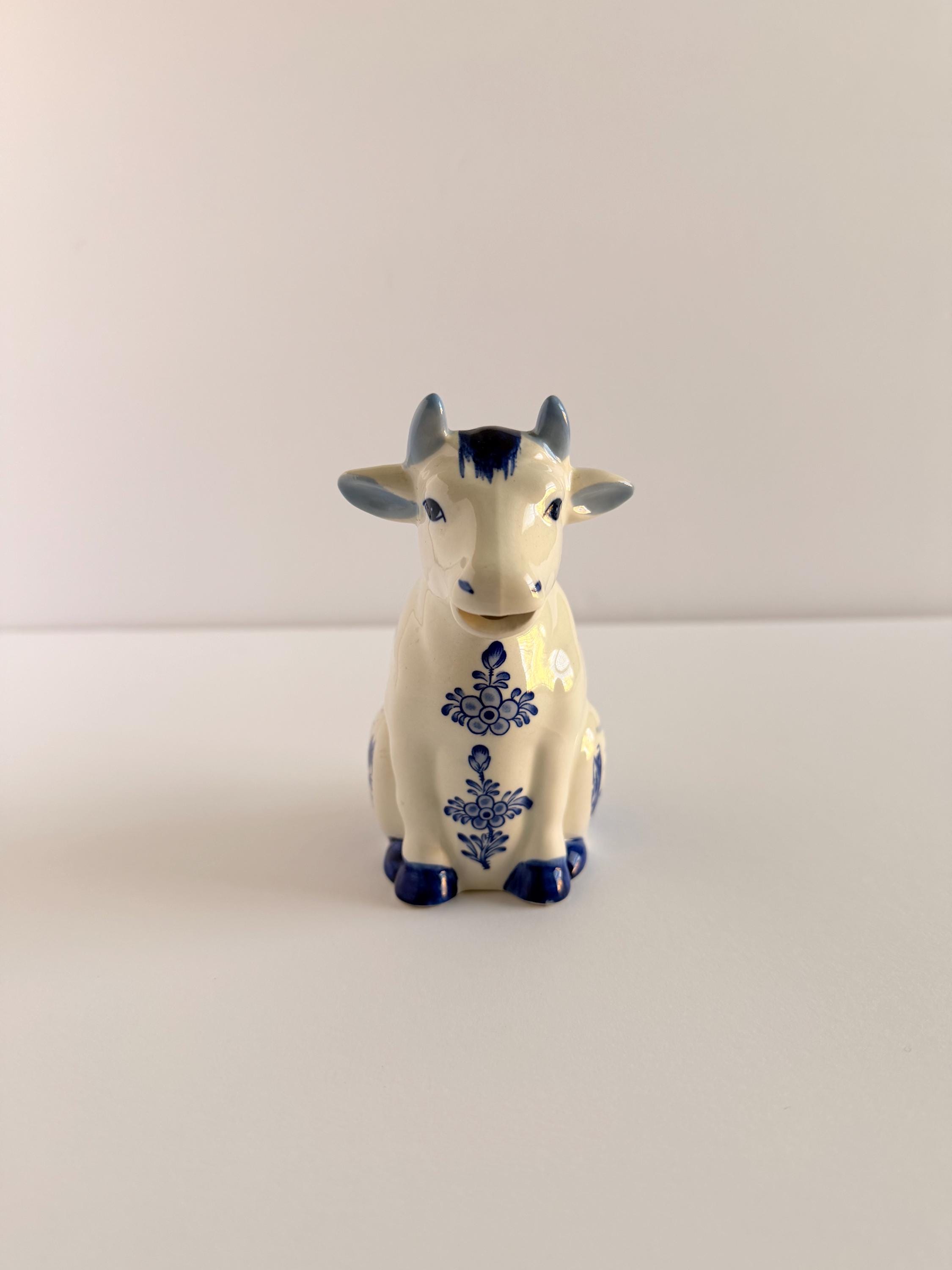 Delft Cow Figurine - Etsy