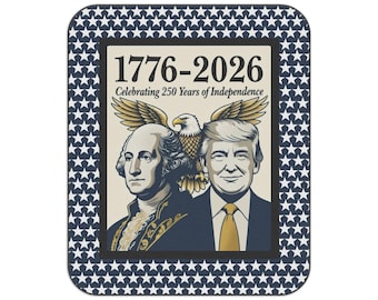 1776-2026 250 Jahre Unabhängigkeit Picknickdecke | Präsident Washington und Präsident Trump, Vaterländische Sterne