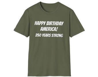 Happy Birthday Amerika 250 Jahre starkes T-Shirt | Tag der Unabhängigkeit T-Shirt