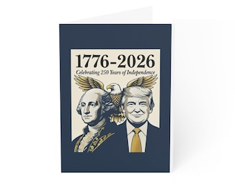1776-2026 250 Jahre Unabhängigkeit Grußkarte