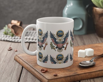 Vaterhafter Adler 250 USA Tasse | American Shield Keramikbecher
