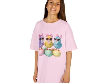 Pastel Chicks with Bows Tee | Cute Easter Chick Kids Shirt