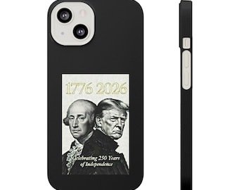 1776 2026 Washington und Trump Telefonhülle | Schlanke Hülle