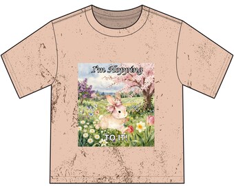 Kokette Hase in Blumenwiese Jugend T-Shirt | Ich hüpfe dazu