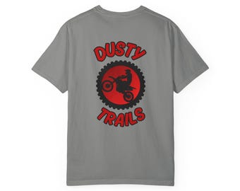 T-shirt de moto tout-terrain Dusty Trails : t-shirt de motocross teint en pièce
