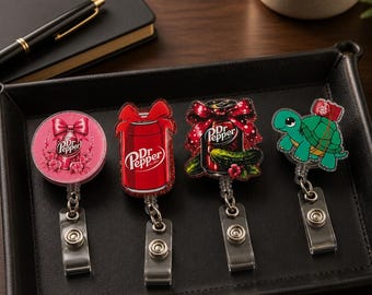 Cute Turtle Badge Reel | Retractable ID Holder | Nurse Badge Reel | Teacher Badge Holder | Office Accessory | Handmade Gift