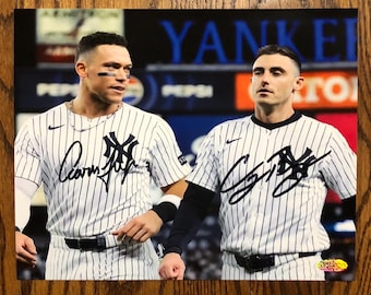 Aaron Judge & Cody Bellinger Signed Photo with COA