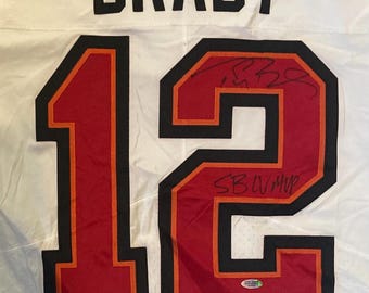 Gesigneerd Tom Brady Tampa Bay #12 shirt inclusief echtheidscertificaat