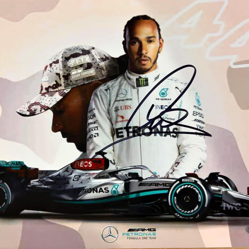 Lewis Hamilton Signed Memorabilia - Etsy