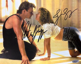 Patrick Swayze & Jennifer Grey Signed Dirty Dancing 8X10 Photo with COA