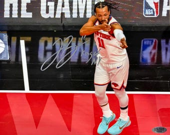 Gesigneerde 8x10 foto van Jalen Brunson uit New York met echtheidscertificaat.