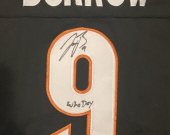Gesigneerd Joe Burrow Cincinnati #9 shirt met echtheidscertificaat
