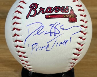 Deion Sanders Signed Atlanta Baseball with COA