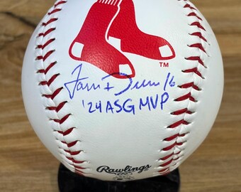 Jarren Duran Signed Boston Logo Baseball with COA
