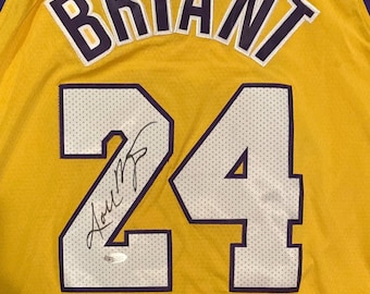 Gesigneerd Los Angeles Lakers #24-shirt van Kobe Bryant wordt geleverd met COA
