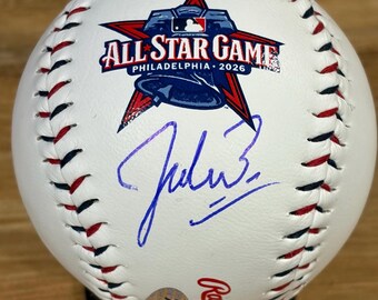 Jacob Misiorowski Signed Milwaukee Rawlings 2026 All Star Logo Baseball with COA