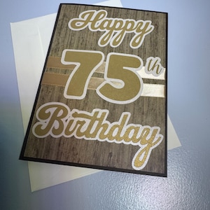 75th Birthday Card