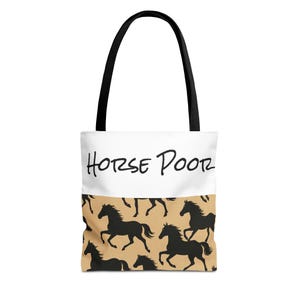 Pferdeliebhaber Tragetasche - Geschenk für Pferdebesitzer, Stilvolle Alltagstasche, Reisetasche, Pferdedekor, einzigartiges Geschenk