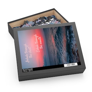 Positive Affirmation Puzzle: Sunset Jigsaw, Interactive Family Play, Inspirational Gift, Motivation Education, Empowerment, Sensory Comfort