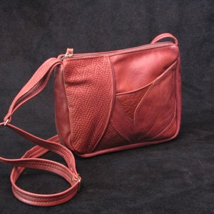 Small Frisco handbag bomber brown leather, crossbody, shoulder purse. image 1