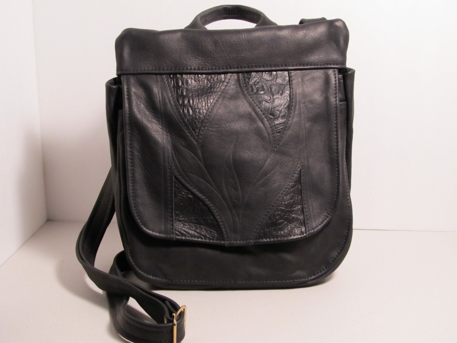 Becka Cowhide Convertible Backpack/Purse! Cowhide Backpack Bag – Texascowhidegallery.com main image 3