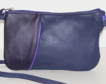 Small purple leather purse