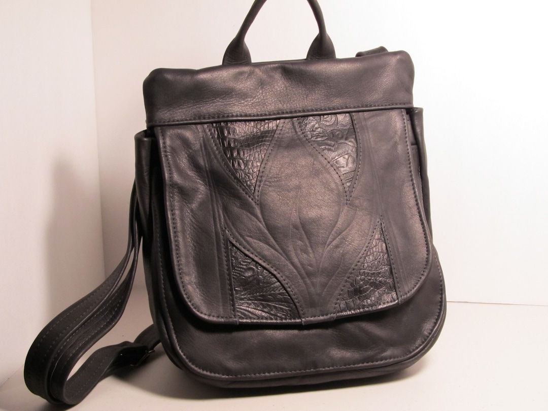 Becka Cowhide Convertible Backpack/Purse! s-l400.jpg main image 3
