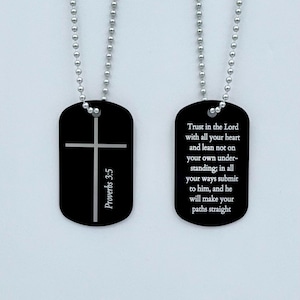 Custom Bible Verse Dog Tags